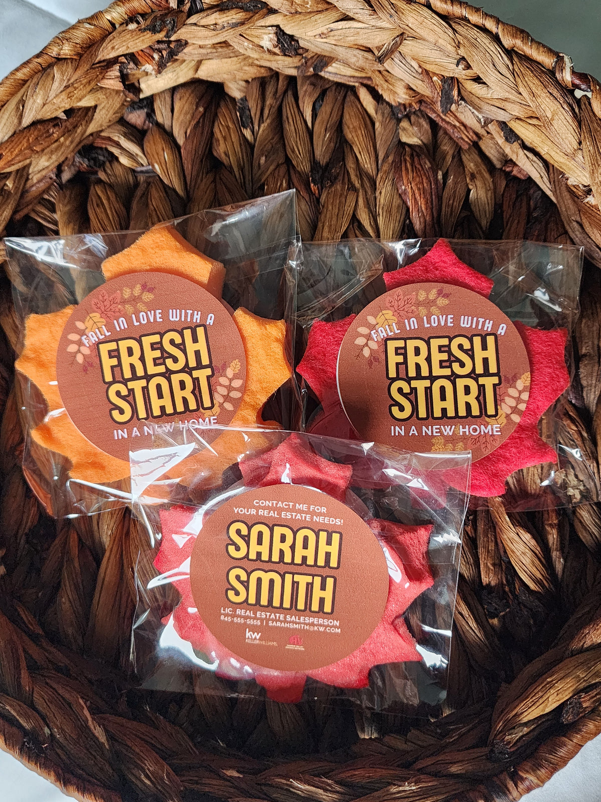 Fall Popbys: Leaf Sponges (Pack of 24, Customized)