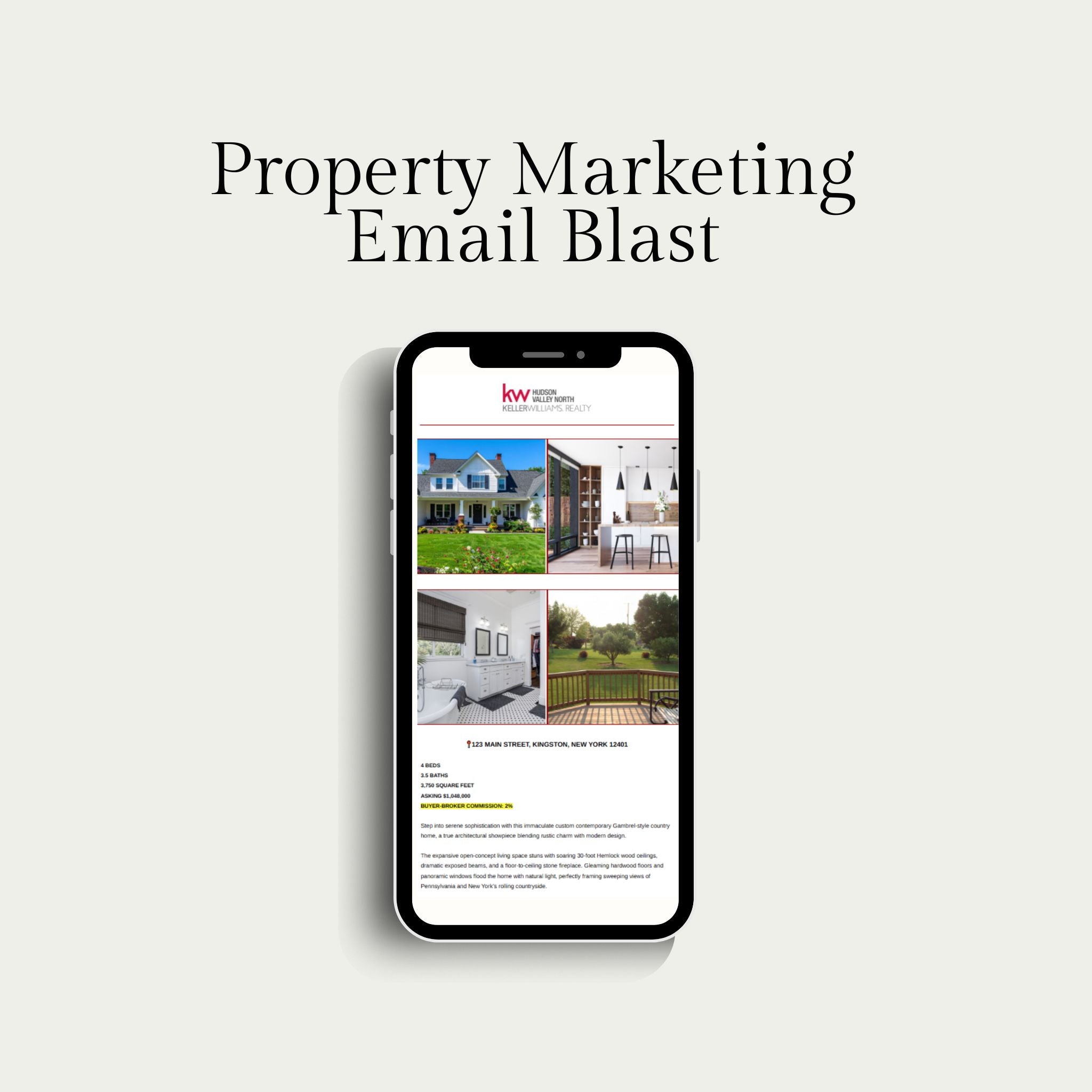 Property Email Blast To Your Database In Command