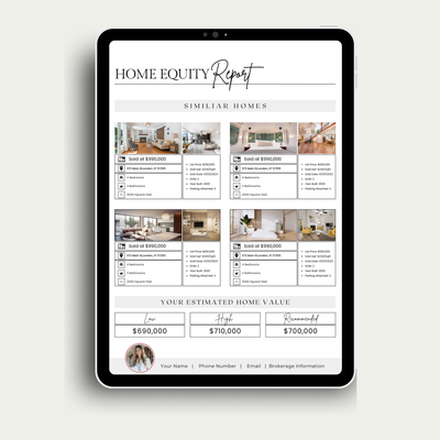 Home Equity Report One Pager