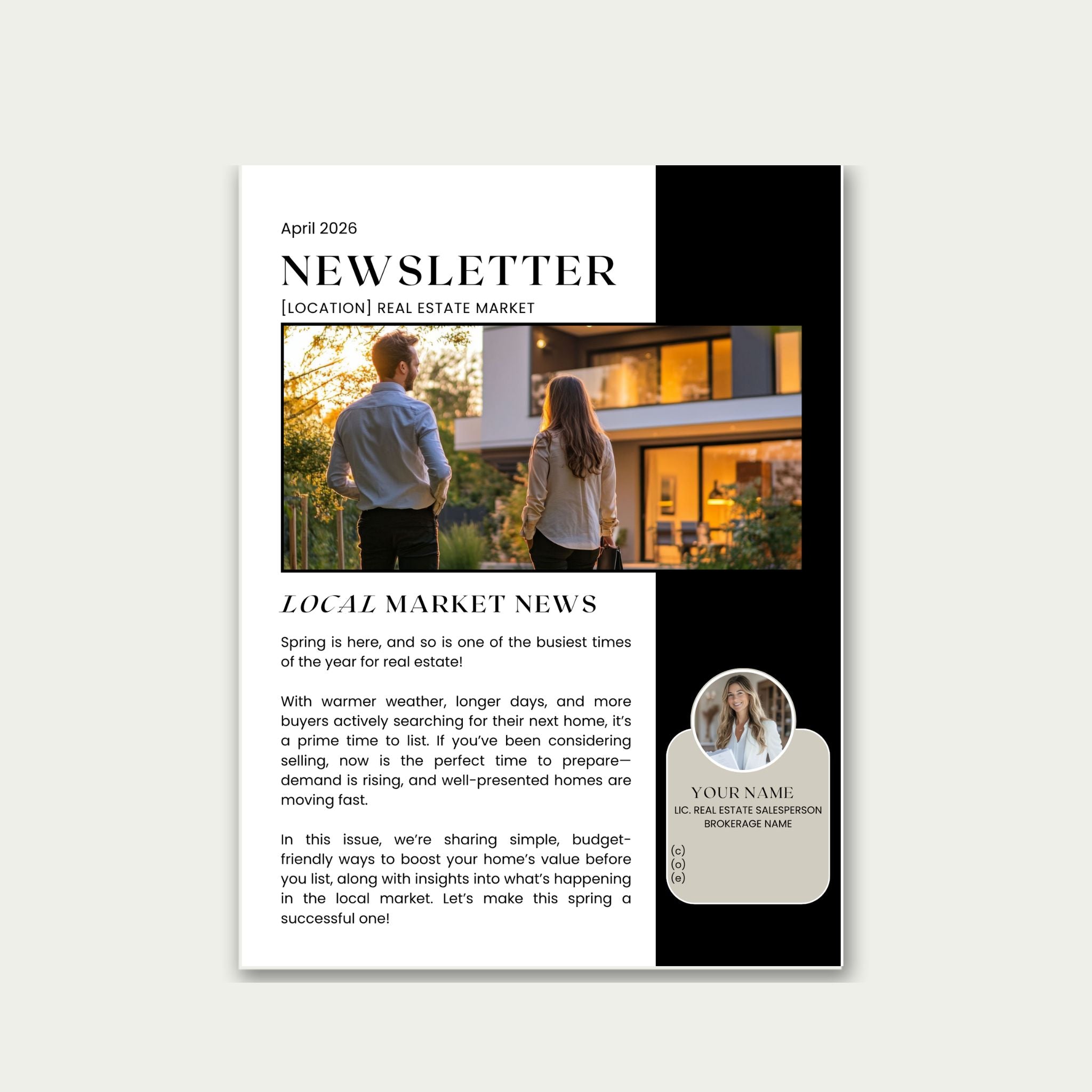Newsletter Mailing (April)