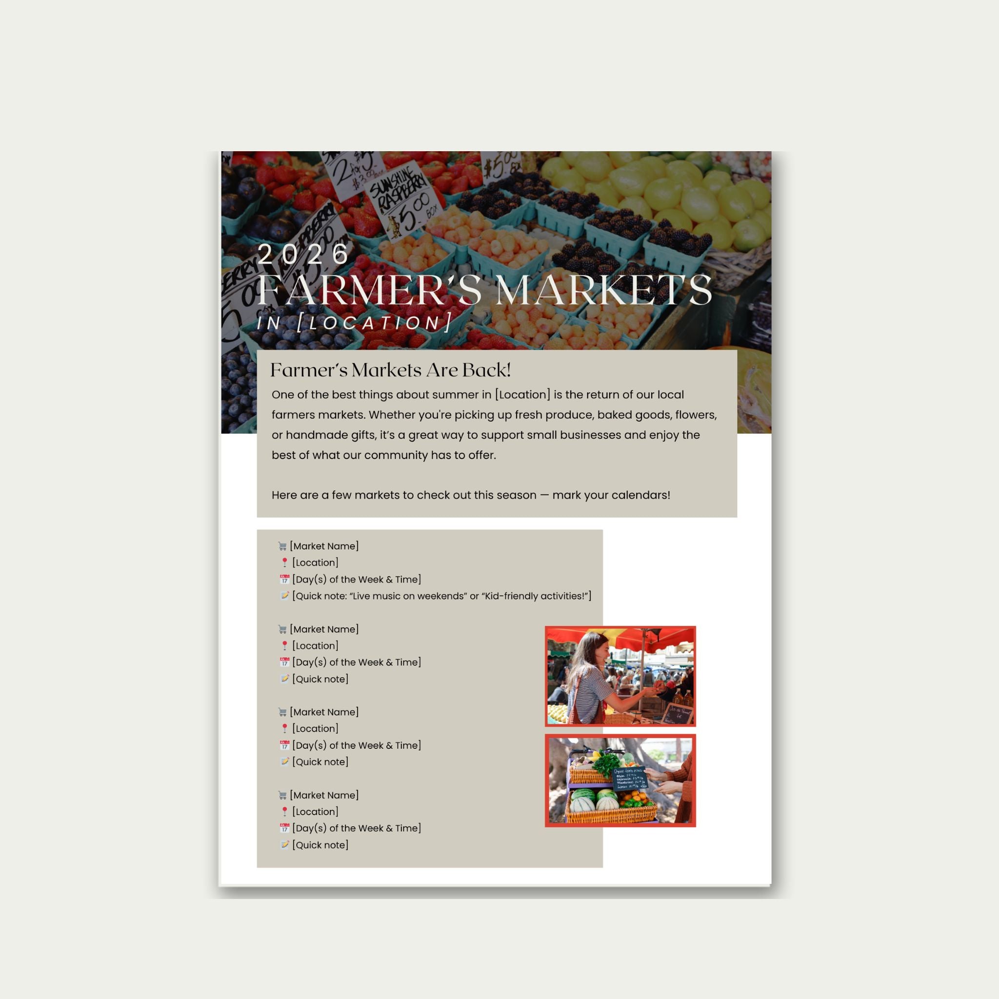 Newsletter Mailing (May)