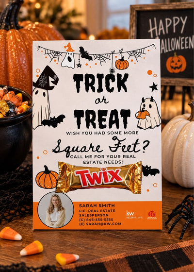 Halloween Handout Cards with Candy — Set of 50 (Customized)