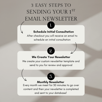 Email Newsletter (monthly service)