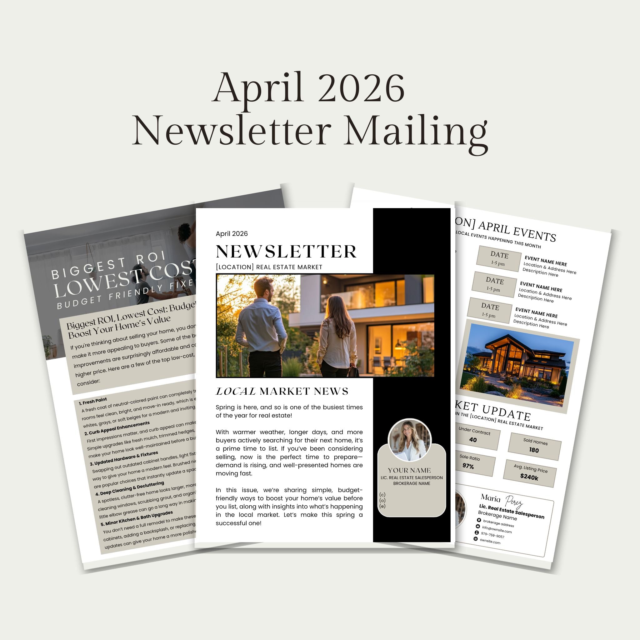 Newsletter Mailing (April)